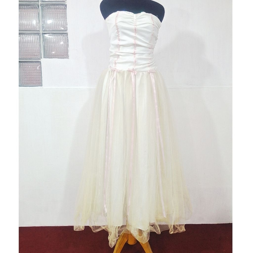 Wedding / Bridesmaid Dress/Gaun Pengapit Pengantin "David's Bridal" (Preloved/Bekas)