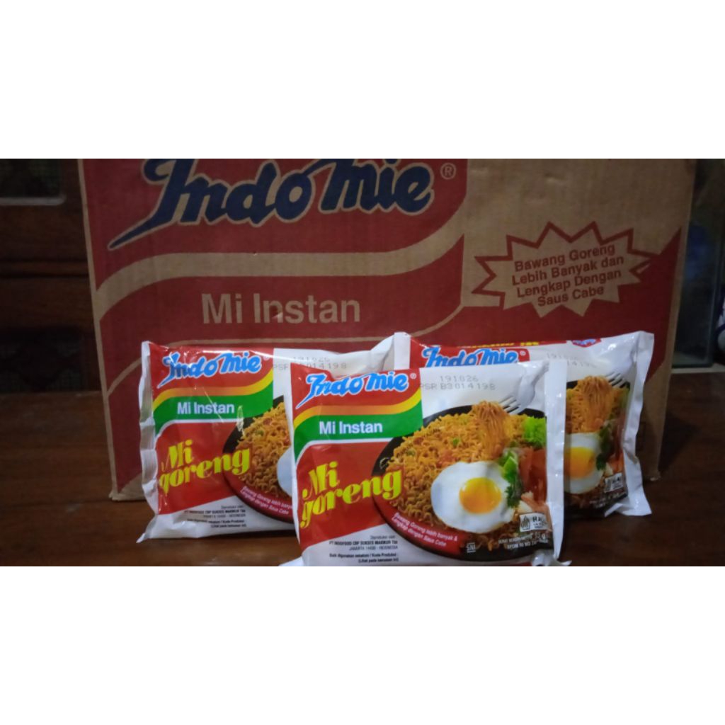 Indomie Mie Instant Mie Goreng 1 dus isi 40 pcs - Tersedia Instant Surabaya.