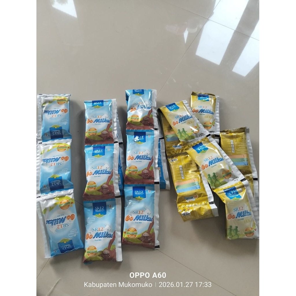 2saset susu bubuk sr12 susu kambing