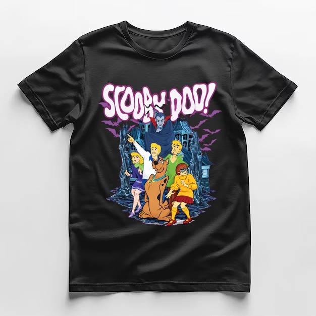 KAOS SCOOBY DOO HITAM