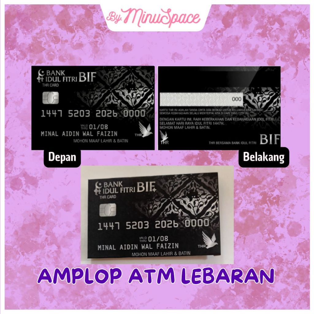 Amplop Lebaran Kartu ATM