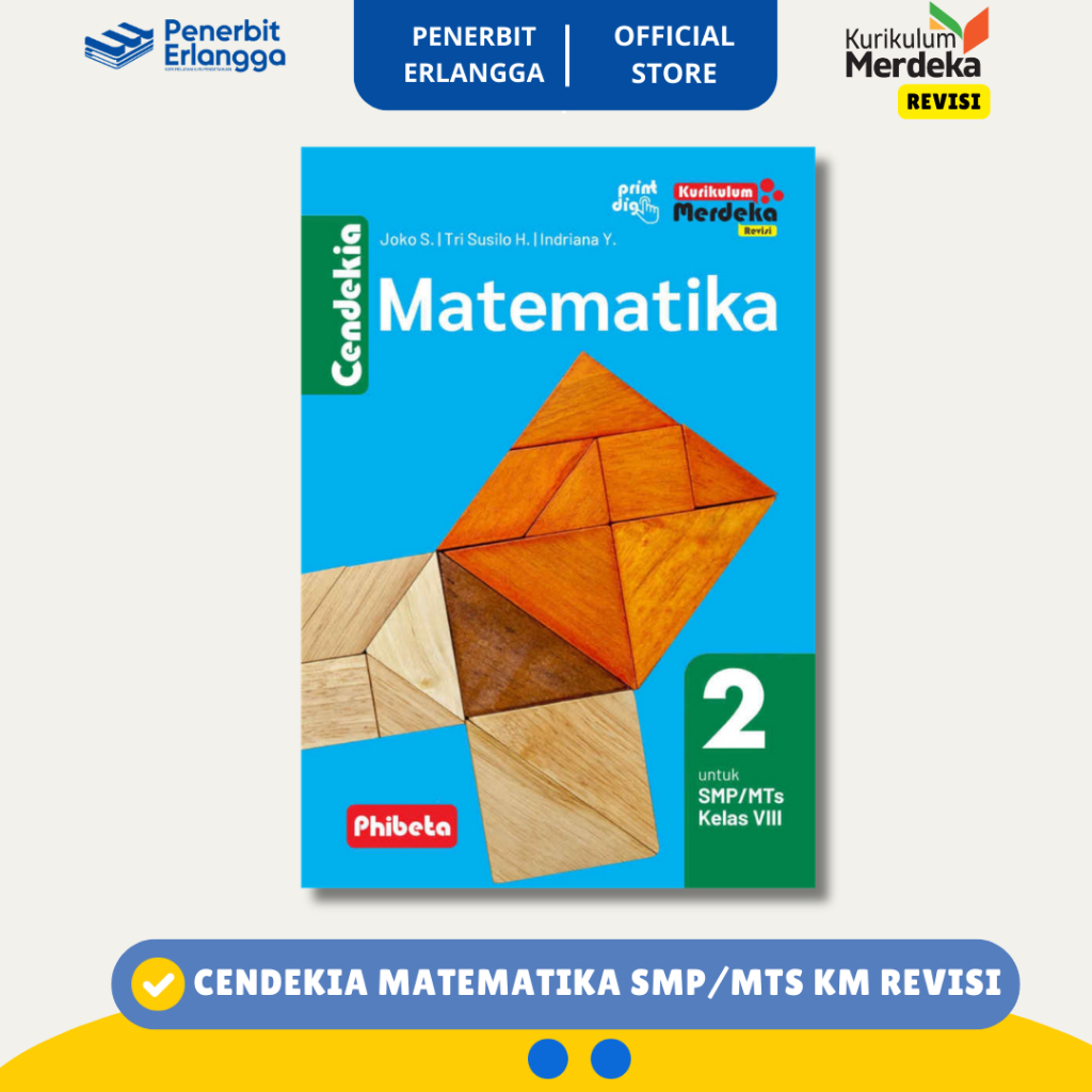 [Erlangga Official] Buku Cendekia Matematika Smp/Mts Kelas 8 Kurikulum Merdeka Revisi