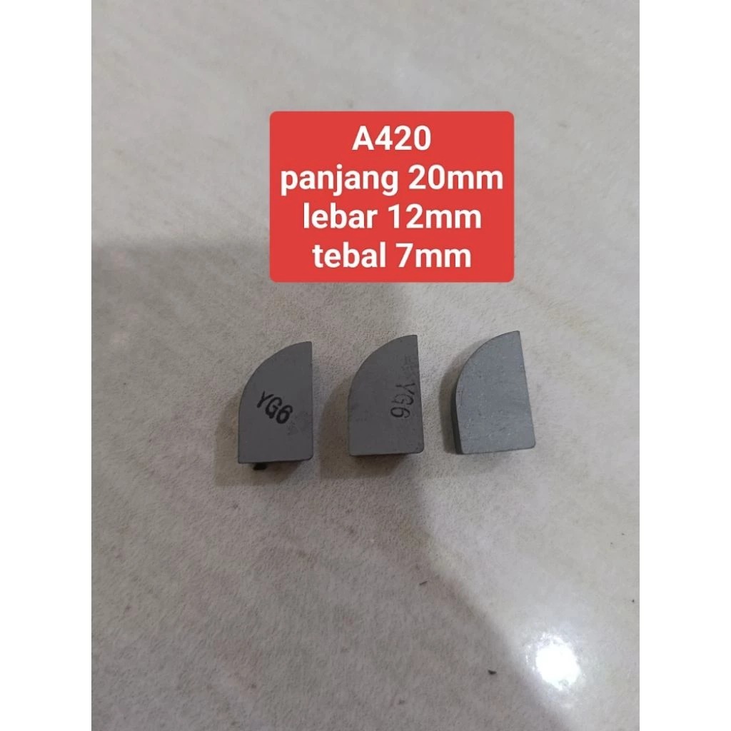 MATA WIDIA YG6 A420 ECER KANAN KIRI / PAHAT WIDIA YG-6 A420Z / YG6 A420 / Mata Widia / BETEL WIDIA