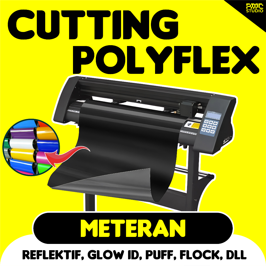 Jasa Cutting Sablon Polyflex Satuan Dan Meteran Desain Custom Suka Suka