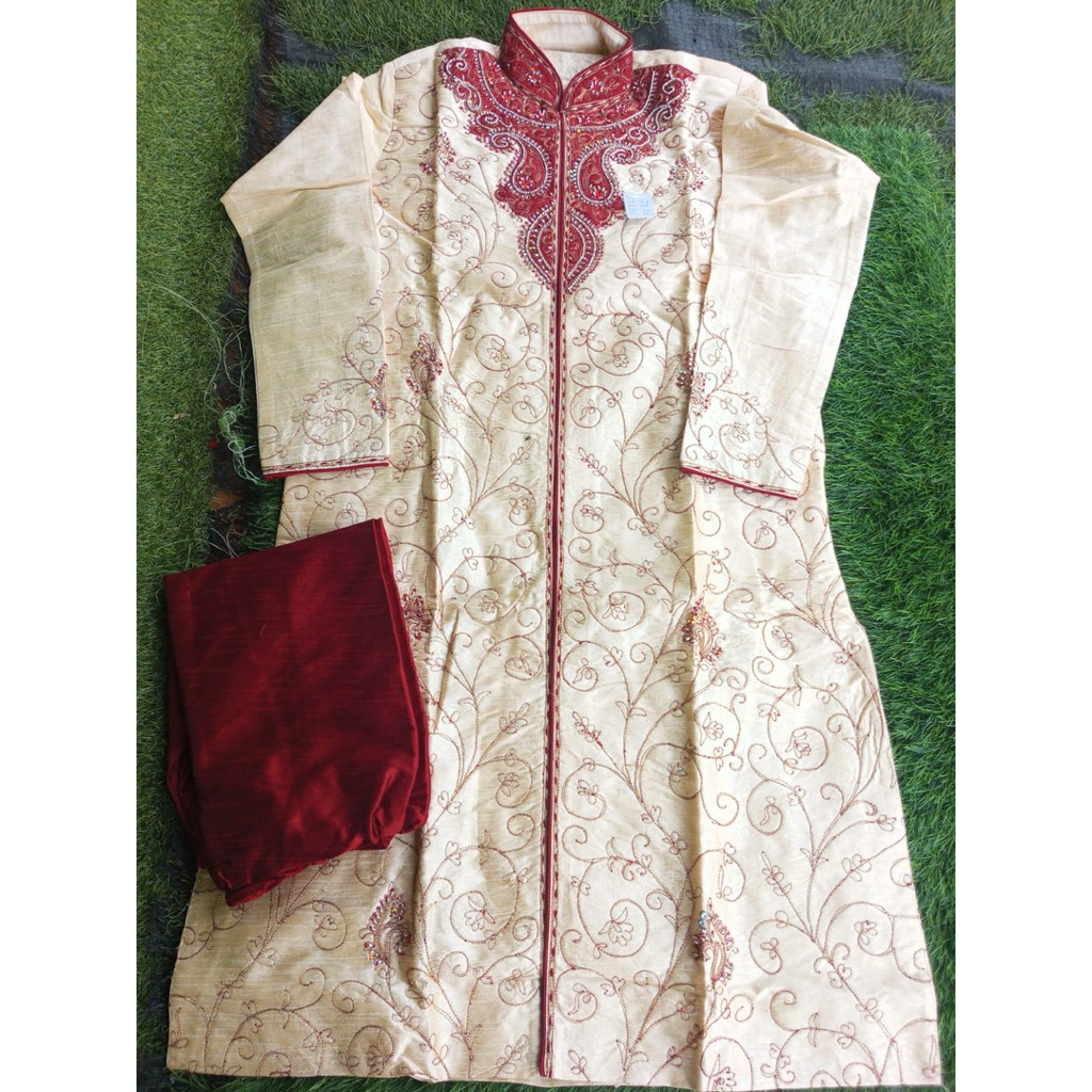 SHERWANI INDIA| SHERWANI PRIA DEWASA|BAJU KOKO INDIA | BAJU LEBARAN | BAJU MUSLIM