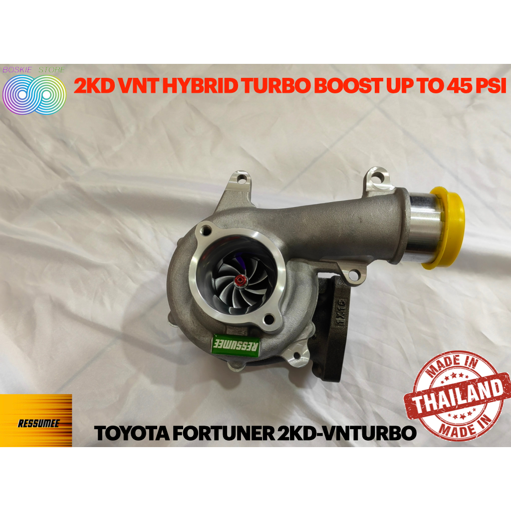 Turbo Hybrid Fortuner 2KD VNT Upgrade Boost Up to 45 PSI Plug and Play