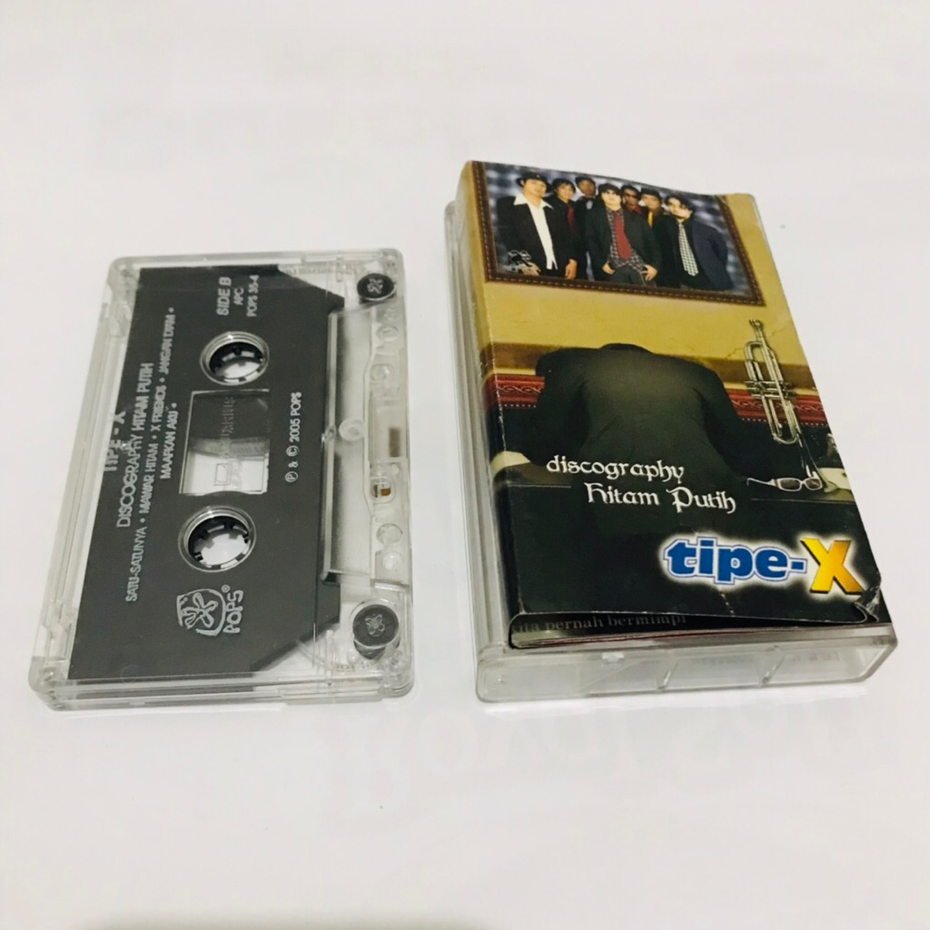 Kaset Pita TIPE X - Discography Hitam Putih - Kaset Pita Original