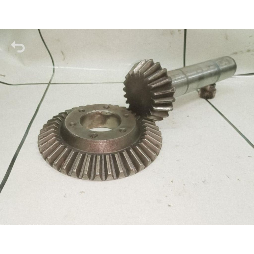 Bevel gear , gigi payung baja 155mm dan 88mm R1:2