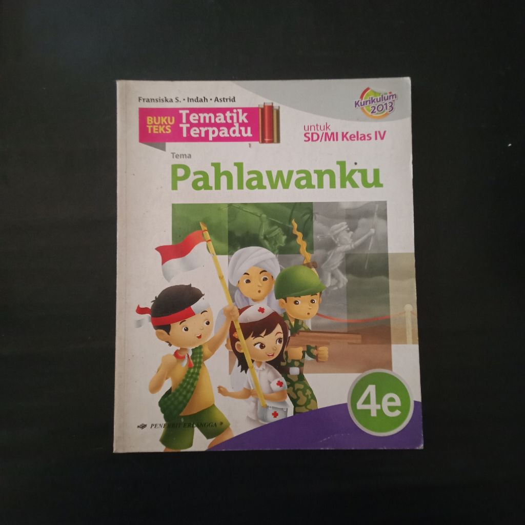 Buku Teks Tematik Terpadu Tema Pahlawanku Jilid 4e Untuk SD/MI Kelas 4 (Kurikulum 2013) Erlangga - F