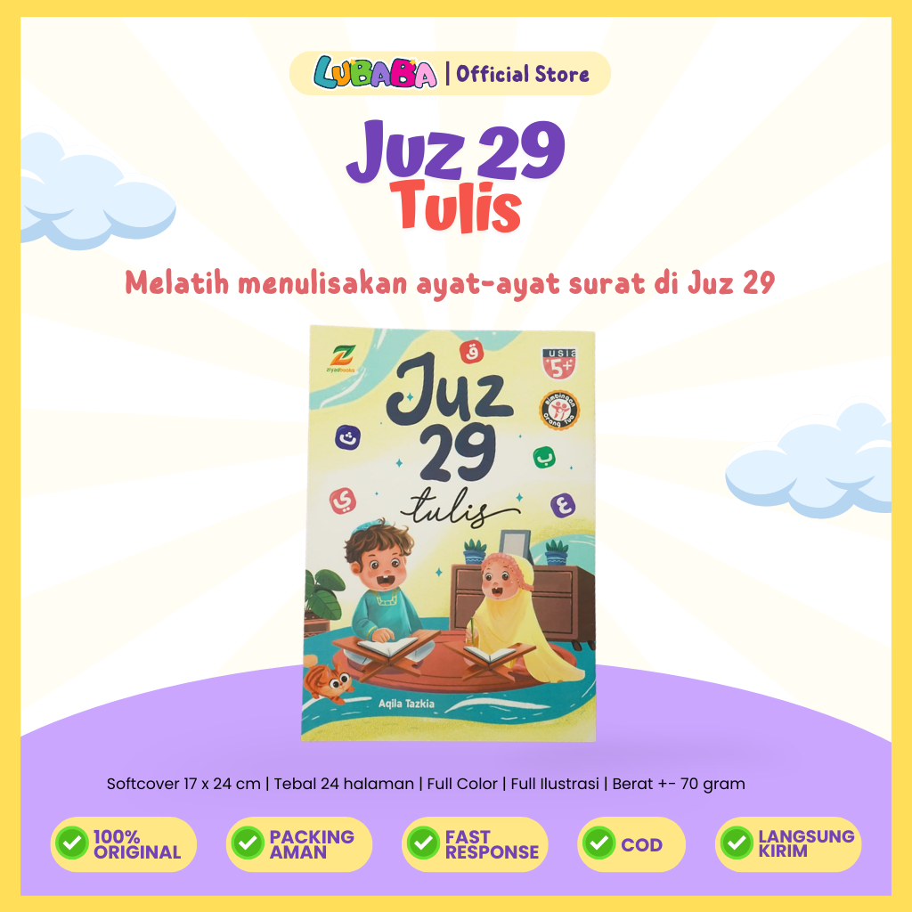 Juz 29 Tulis - Buku Belajar Menulis Arab Juz 29 Al-Ziyadbooks