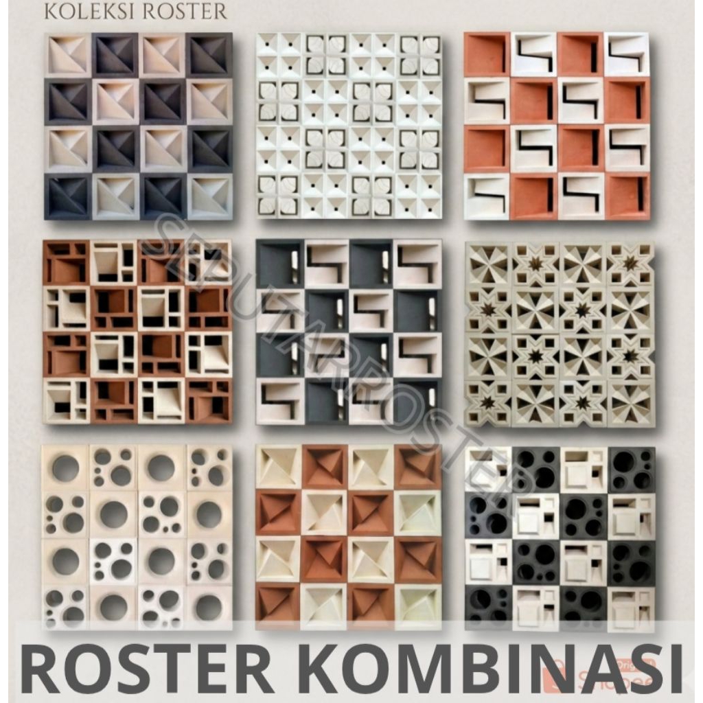 Loster Beton Minimalis, Loster Minimalis, Loster Beton, Ventilasi Udara Lubang Angin, Roster Minimal