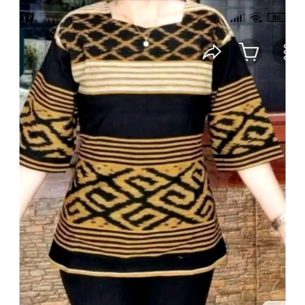 BLOUSE TENUN KERJA WANITA