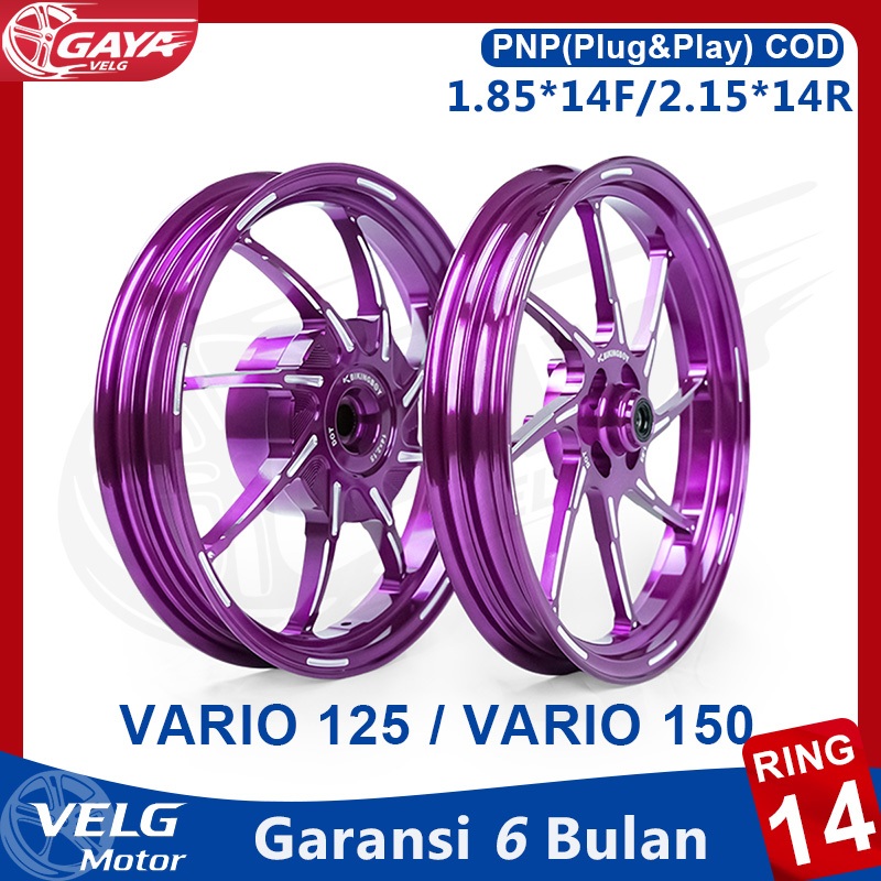 Velg BikingBoy Untuk Click Vario 125,Vario 150, Pcx 150 Old- Pelek Racing Palang 8 CNC ALLOY RINGAN 
