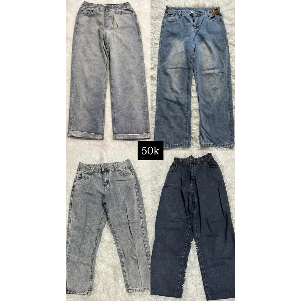 jeans & kulot brand vierlin, colorbox, uniqlo