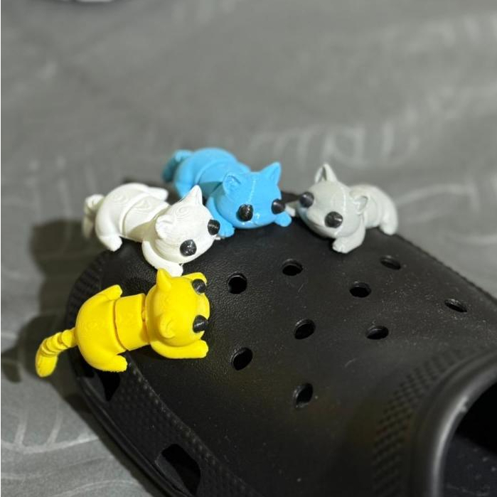Pin Accesories Sandal Kucing Motif Geol Uget Uget Hiasan Sandal Baim Pria dan Wanita Unisex