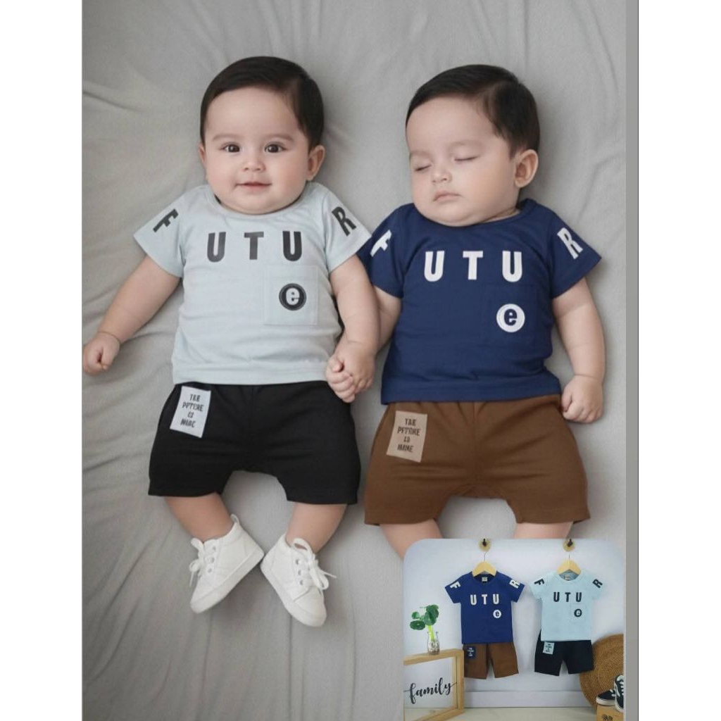 USON 0-6 Bulan Setelan Celana Pendek Uson