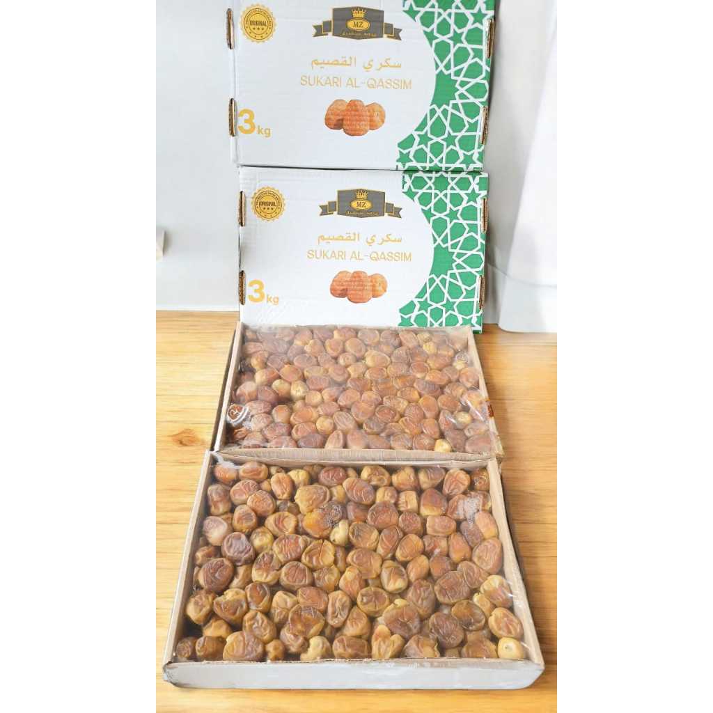 Kurma Sukari Premium 3kg - Kurma Sukari grade A - Kurma Sukari Kurma Raja - Kurma Sukari - Sukari Al