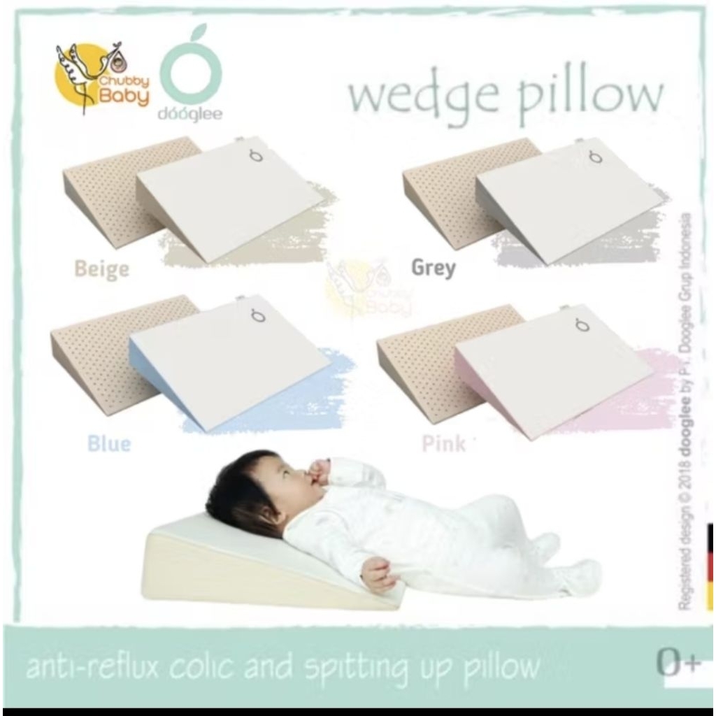 Dooglee wedge pillow preloved - blue