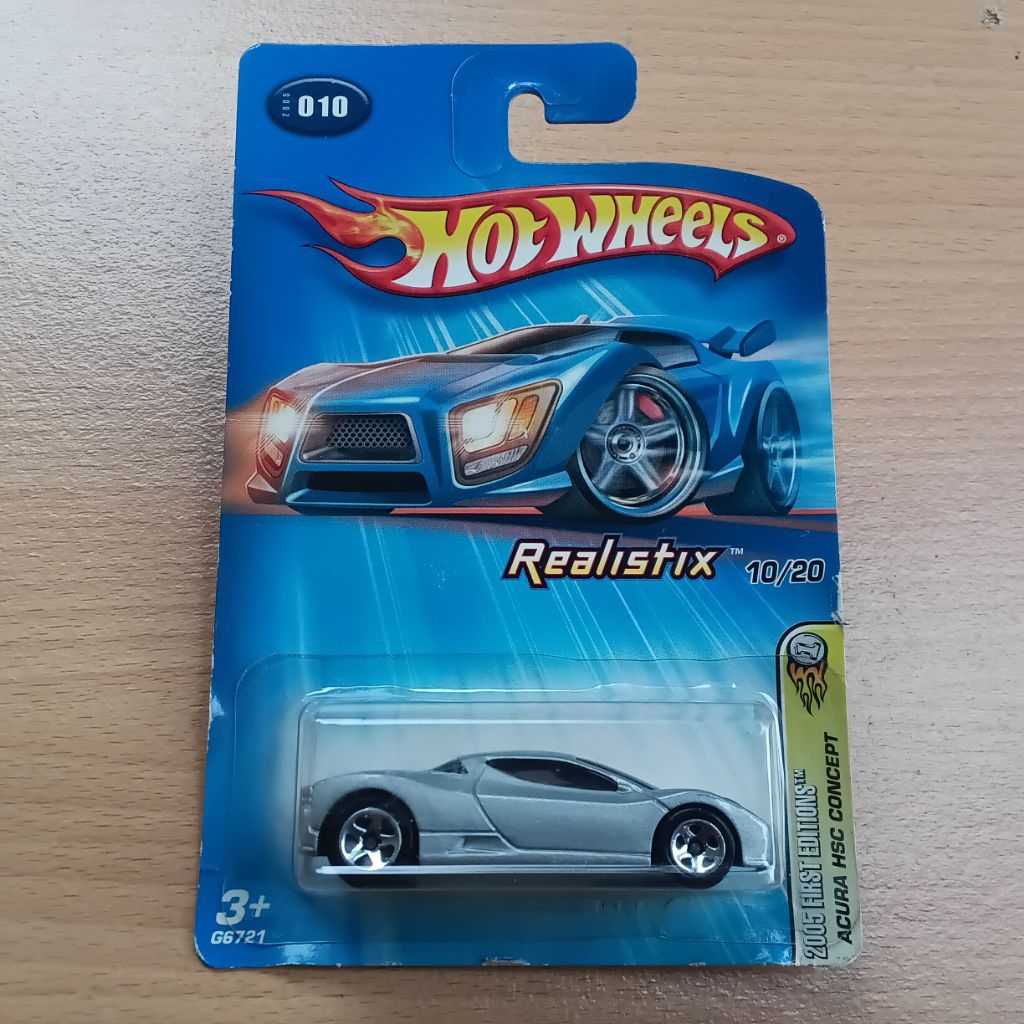 Diecast Hot Wheels HW 2005 First Editions Acura HSC Concept Silver Realistix
