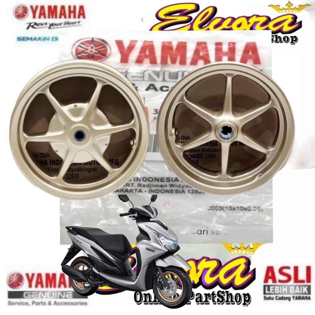 Velg racing depan belakang Yamaha Freego Freego Connected Original