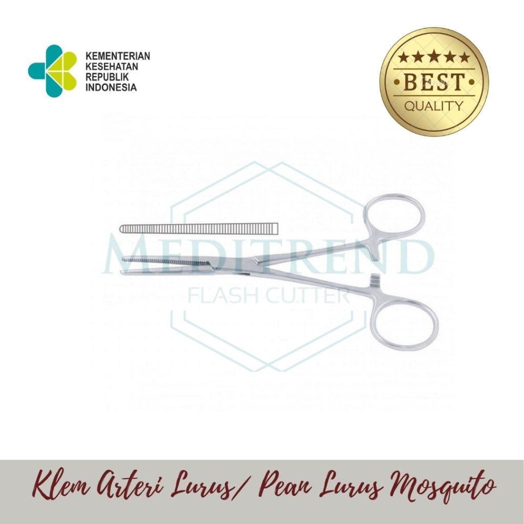 MEDITREND | Straight Artery Forceps | Klem arteri lurus | Pean arteri lurus