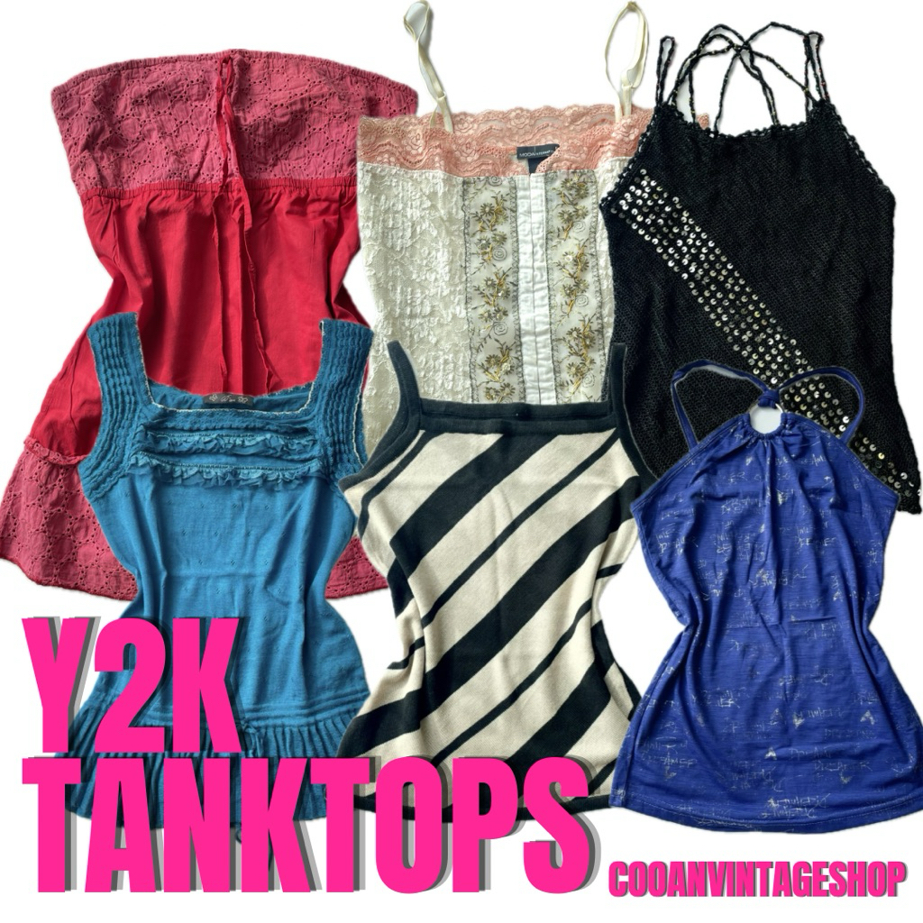TANKTOP Y2K - COOANVINTAGESHOP | Tanktop y2k | Tanktop grunge | Cami Top y2k | 2000s Tanktop | Tankt
