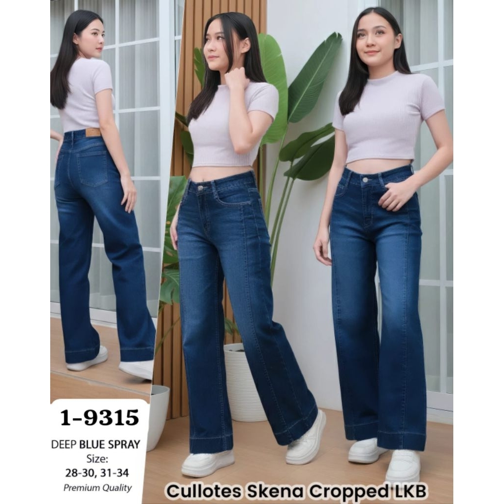 FELINO KULOT PANJANG SKENA CROPPED SAMPING DEEP BLUE WHISKER