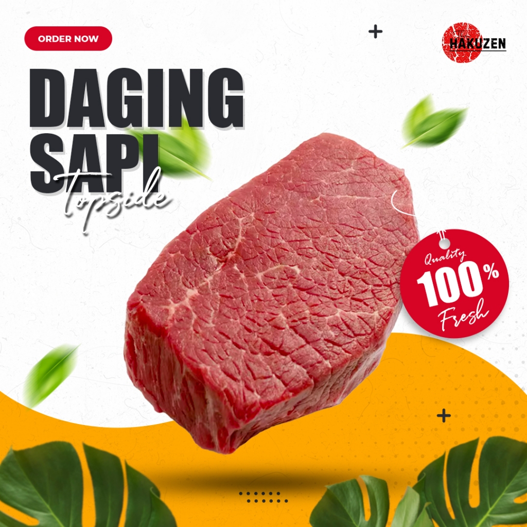 Daging Sapi Topside (Rendang) 1kg | Daging Paha Belakang