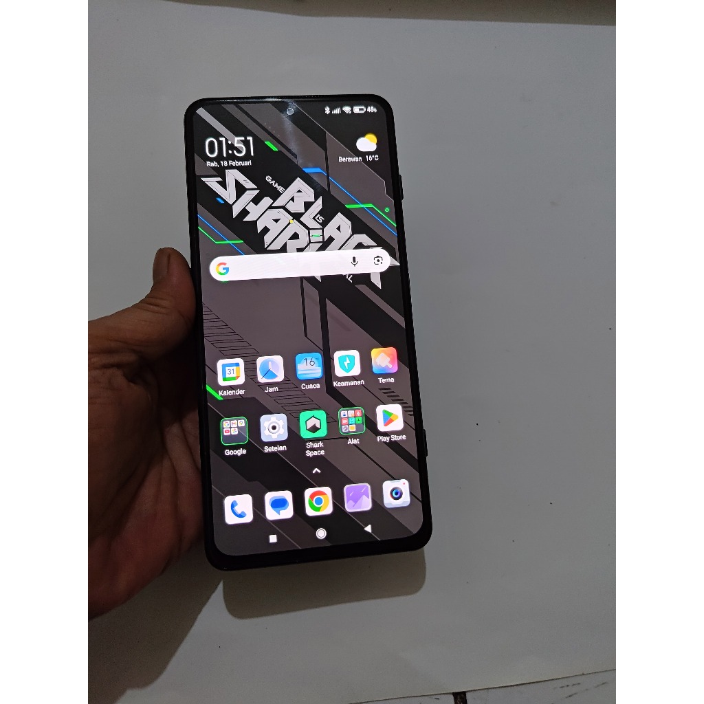 Black shark 4 6/128 eks resmi Unit Only