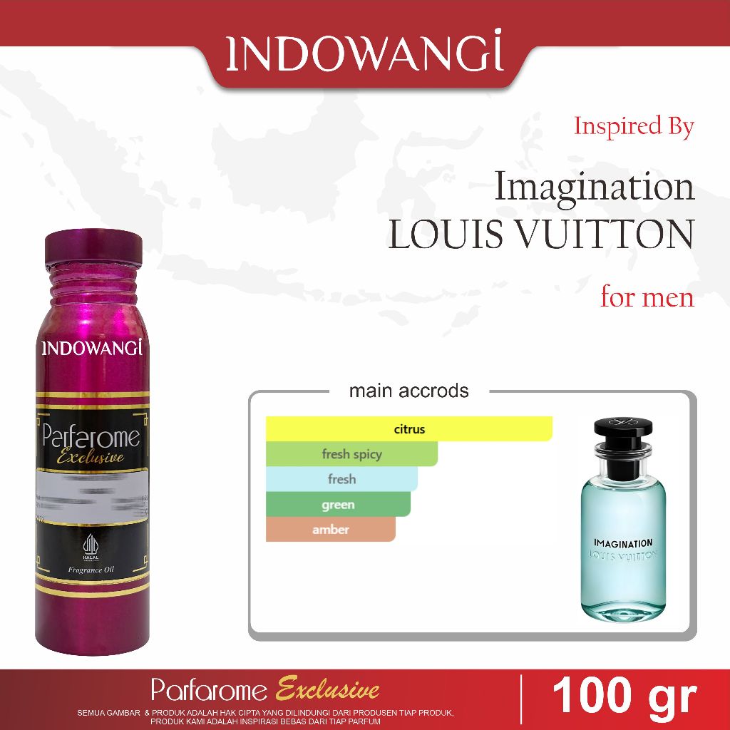 Bibit Parfum Lv Imagination Parfarome Exclusive Segel 100GR