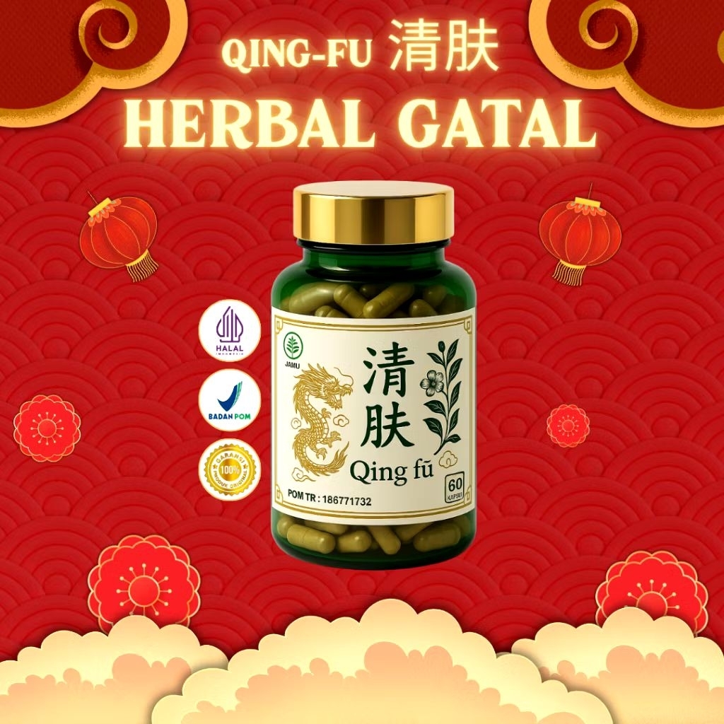 QING FU OBAT GATAL || QING FU Herbal Atasi Gatal Kulit || QingFu Kapsul Herbal Untuk Kulit Sehat ||