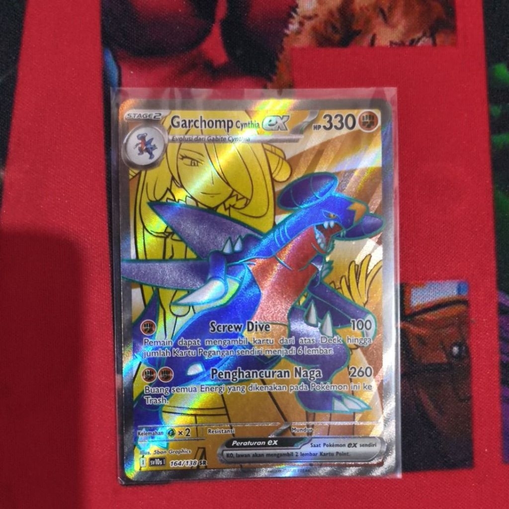 Pesanan Pokemon Kartu TCG FB Garchomp Cynthia SR
