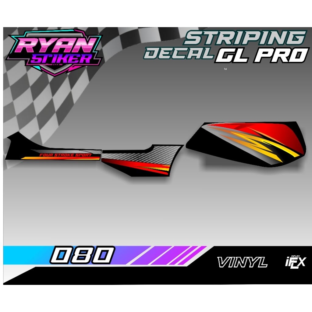 Striping Decal HONDA GL PRO / GL KOTAK