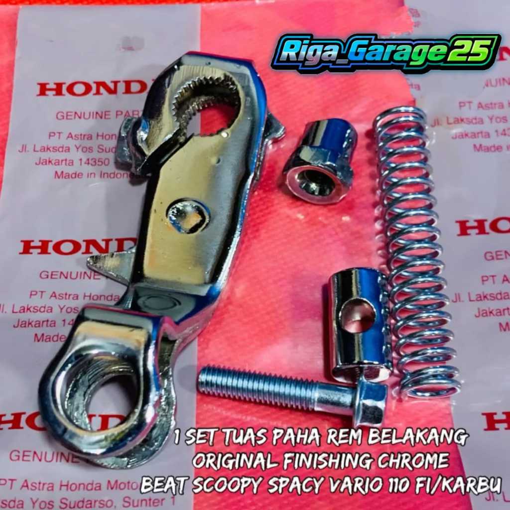 Paha Tuas Rem belakang CHROME Beat Beat Fi karbu Scoopy Vario 110 Spacy Krum Khroome