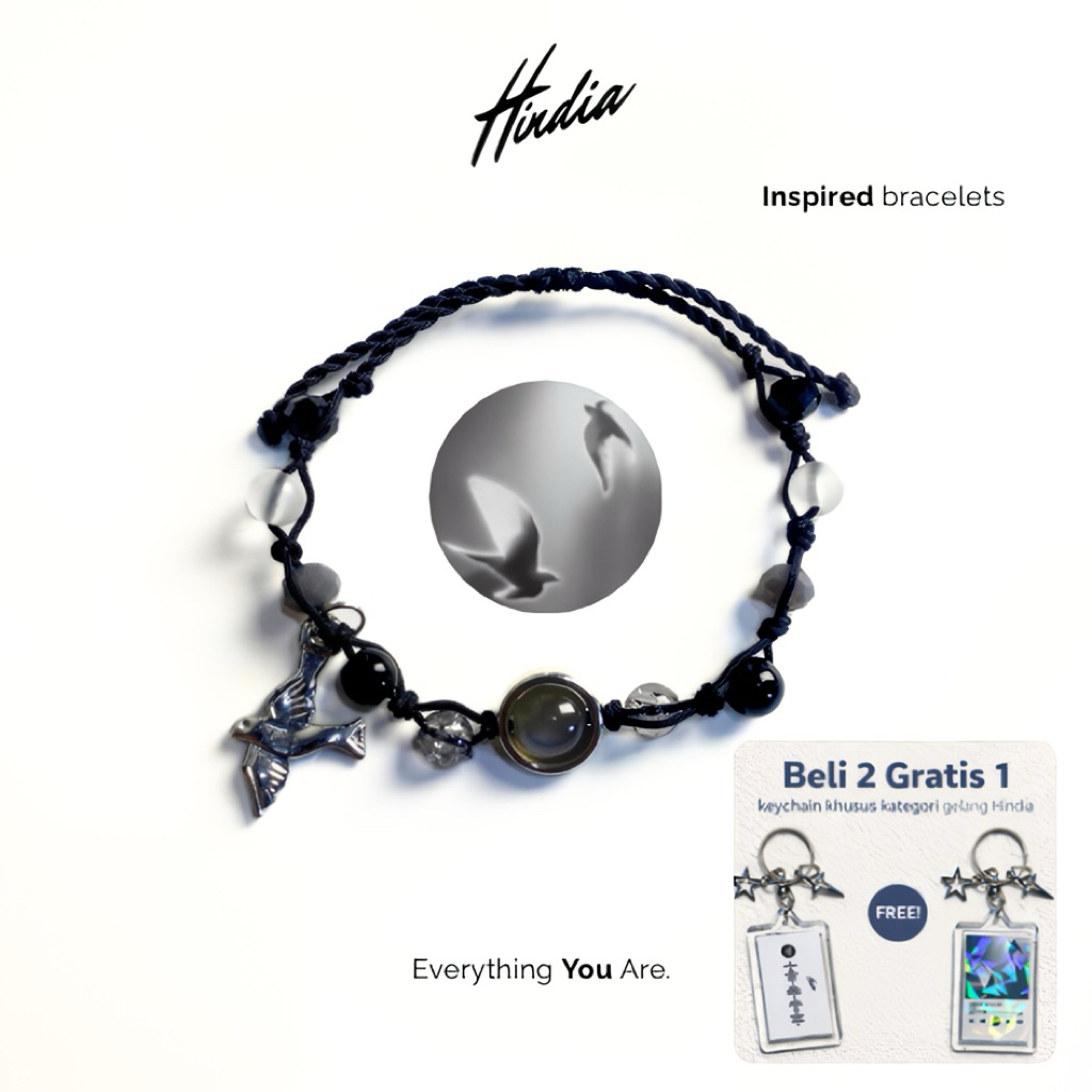 HINDIA BRACELET “Cincin” -Hindia / gelang hindia baskara / Gelang Album Hindia / Gelang tali album H