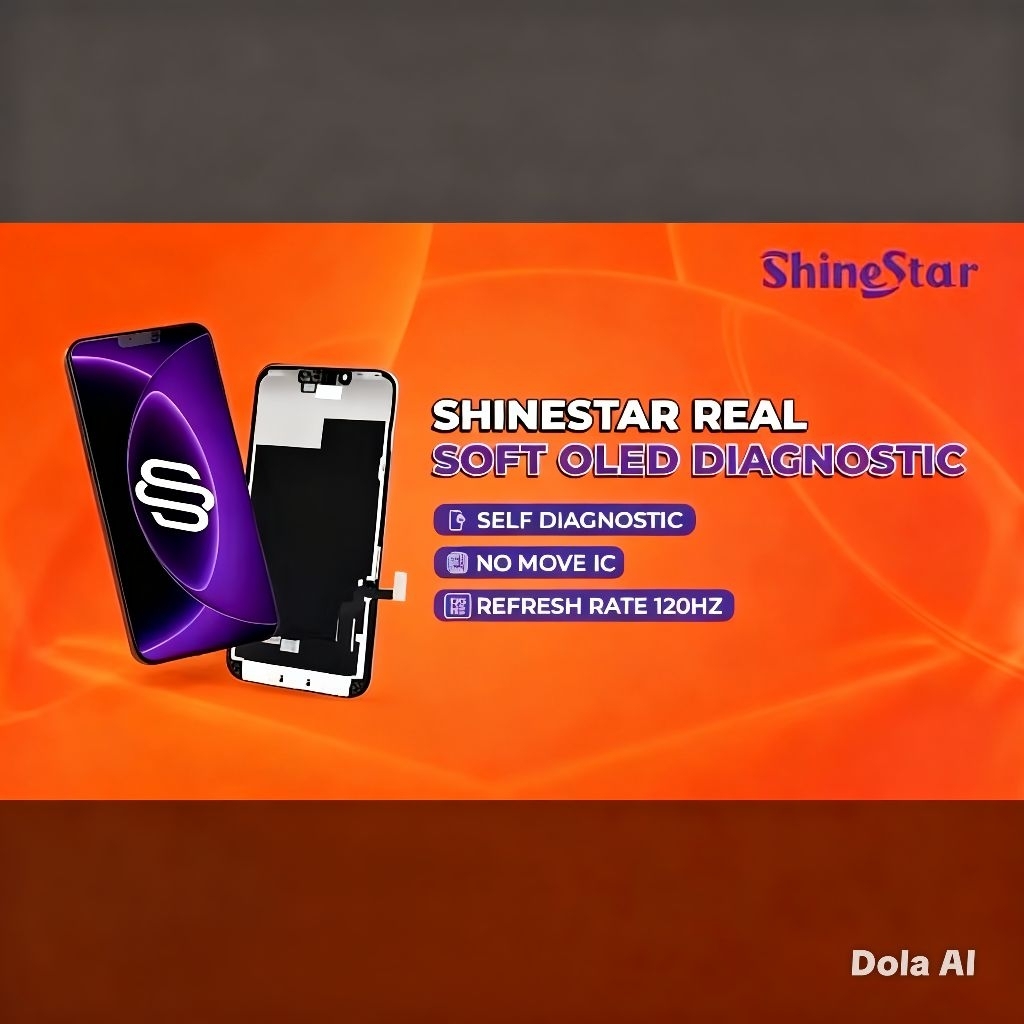LCD iPhone 13 Diagnosic Soft OLED Shinestar ( Tanpa Notif bekas ganti lcd )
