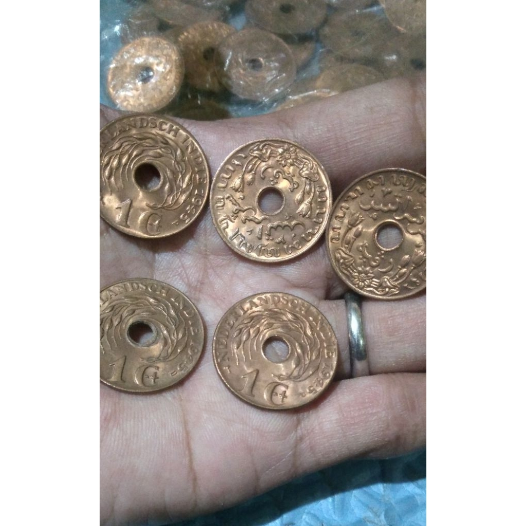 Koin borongan india belanda 1 cent tahun 1945