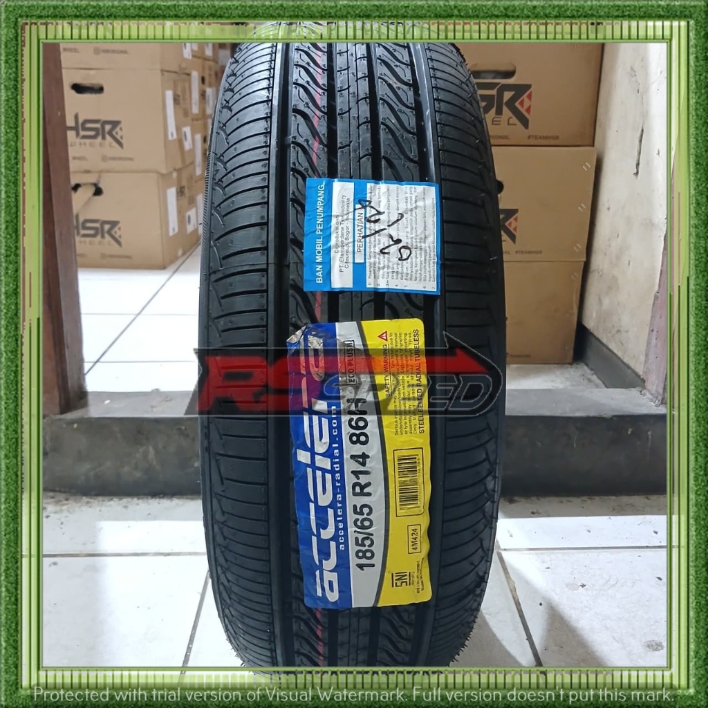 BAN MOBIL RING 13 MERK ACCELERA ECO PLUHS UKURAN 185/65 R14 BAN TAHUN TERBARU BAN MOBIL TUBLES R 13