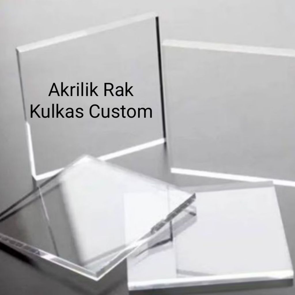 Lembaran Akrilik/Kaca Rak Kulkas Tebel 3mm ukuran Custom