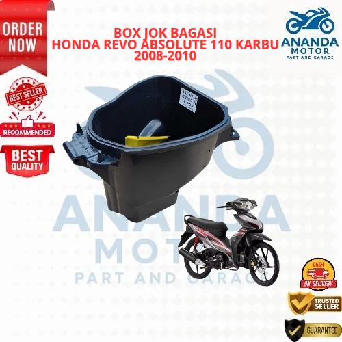 BOX JOK BAGASI HONDA REVO ABSOLUTE 110 KARBU 2006 2007 2008 2009 2010 2011 2012 2013 2014 GRADE ORIG