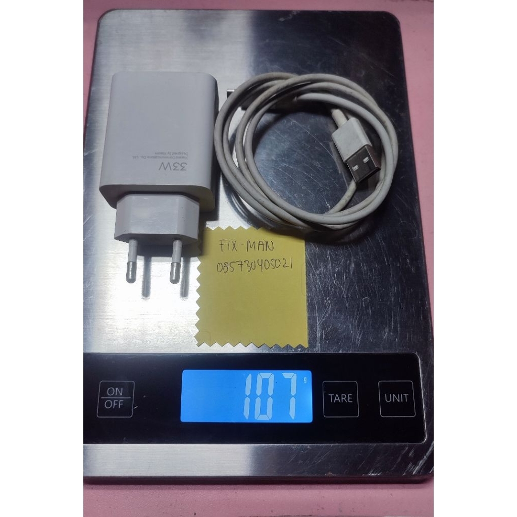 Charger Cas Original Bawaan HP Xiaomi Redmi Note 10 pro 4g 33w