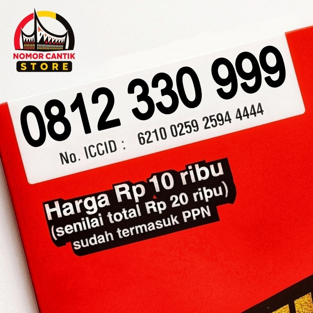Nomor Cantik Telkomsel 10 Digit Triple 9 999 ABAB Kartu Perdana Sakti Combo Telkomsel Nomor Cantik S
