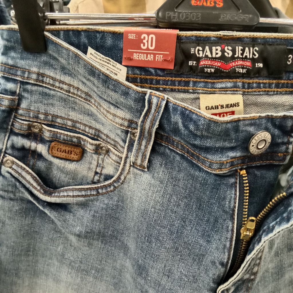 GABS JEANS CELANA PENDEK JEANS DENIM PRIA ORIGINAL