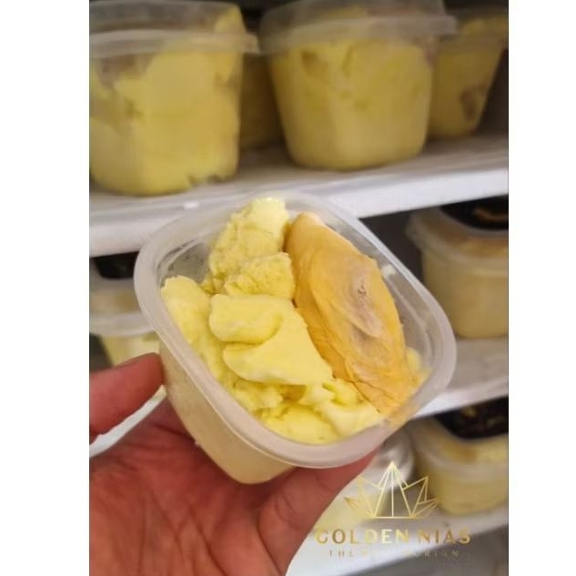Es serut Durian Toping Durian Di Dalam Es Nya