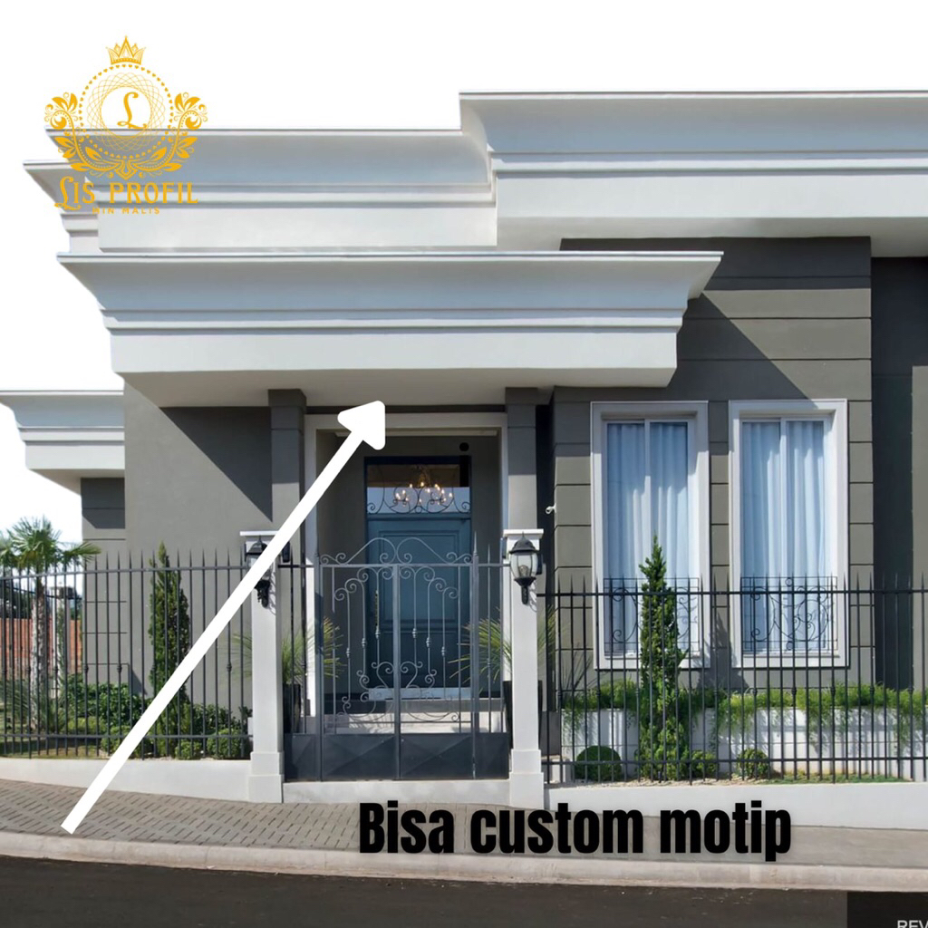 Lis profil beton minimalis/ lisplang fasad rumah minimalis/lisplang rumah mewah