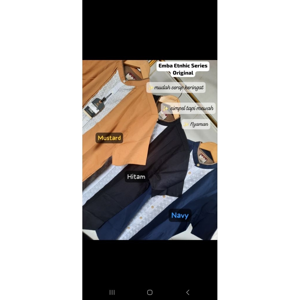 Emba Koko lengan Pendek Bahan Adem Original