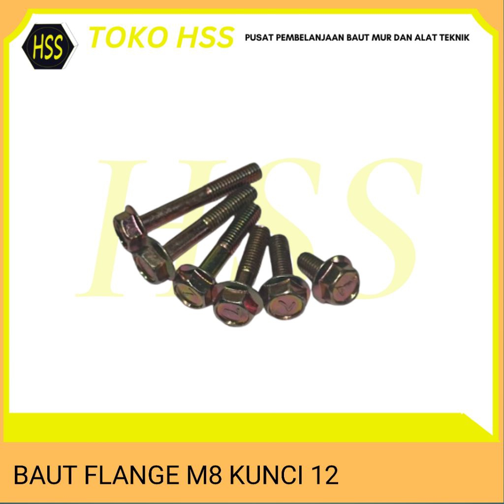 BAUT FLANGE M8 X 30 flange bolt m8x30