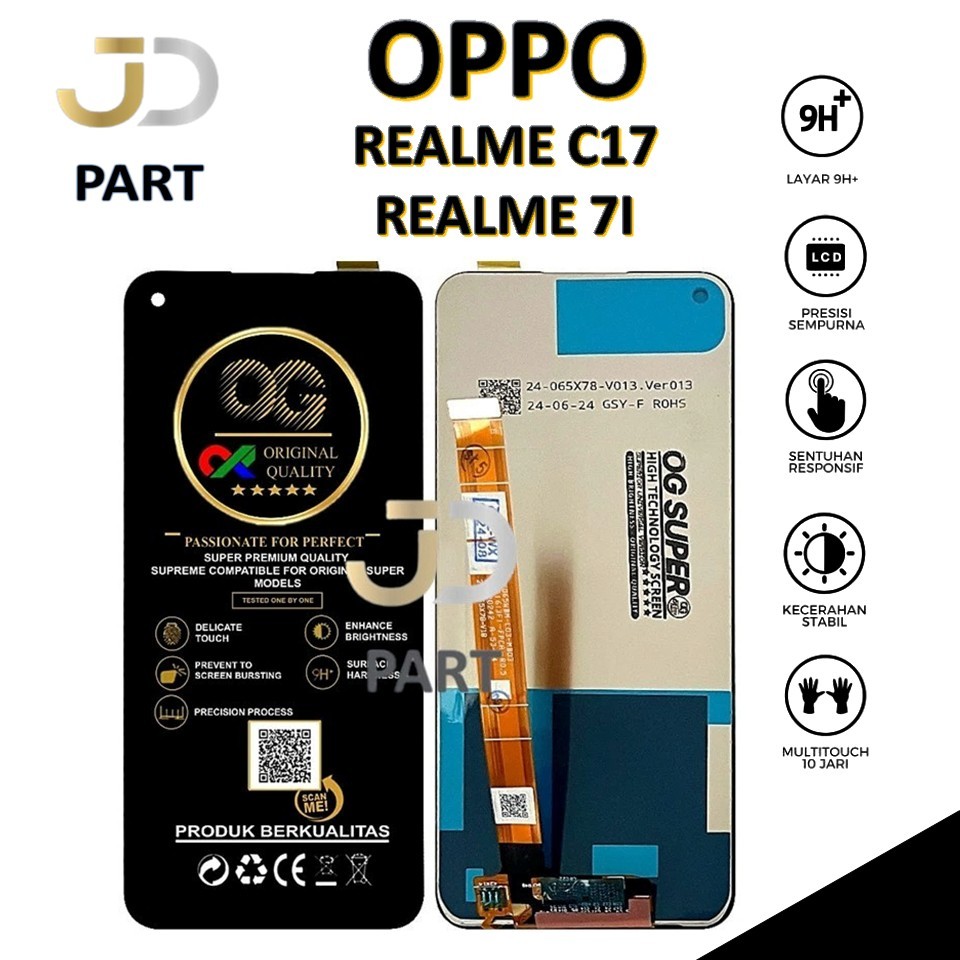 LCD TOUCHSCREEN REALME C17 / REALME 7I ORIGINAL FULLSET