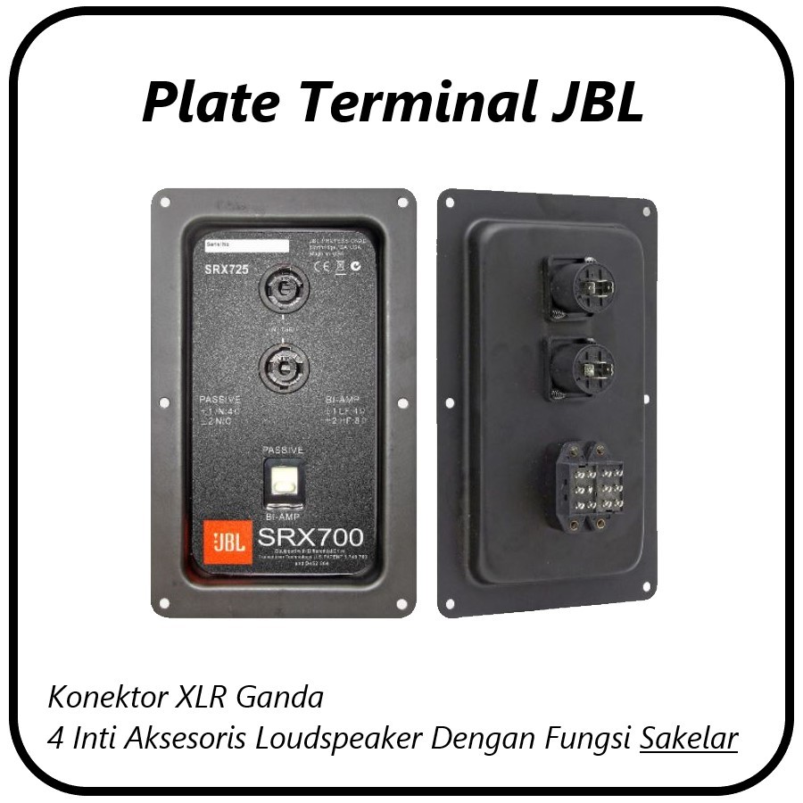 Pelat Tatakan Terminal Speakon Speaker - Plate Terminal Spikon JBL