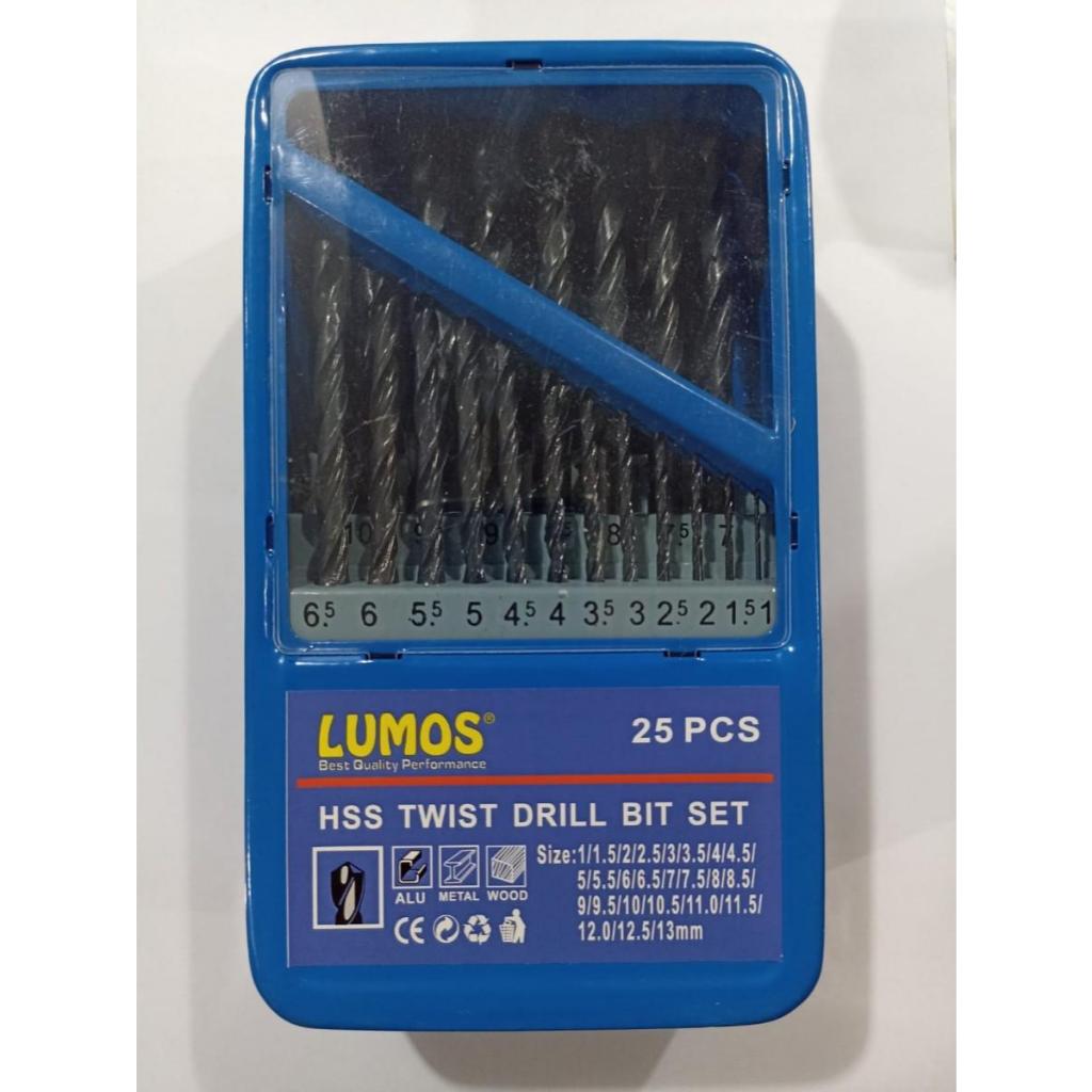 Mata Bor Besi Set 1 - 13 mm / 25 pcs HSS Lumos Nachi Toho